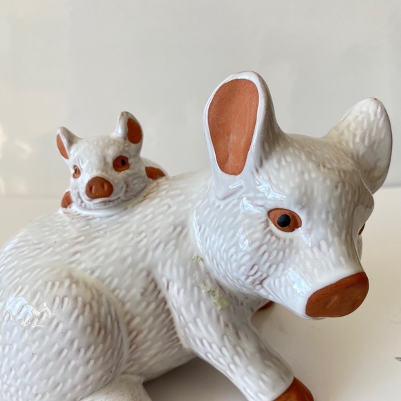 Pig and Piglet by Rosenthal Netter Made in Taiwan Vintage Scarce - Picture 7 of 8